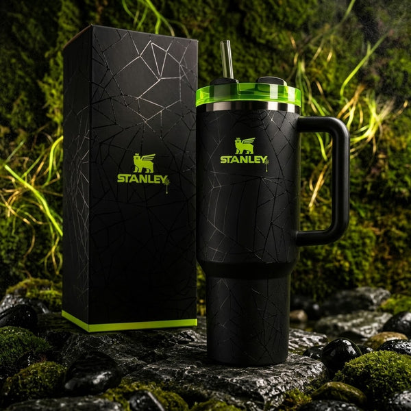 Stanley Halloween Web Glow H2.0 40 oz Tumbler | Limited Edition Glow-in-the-Dark Cup