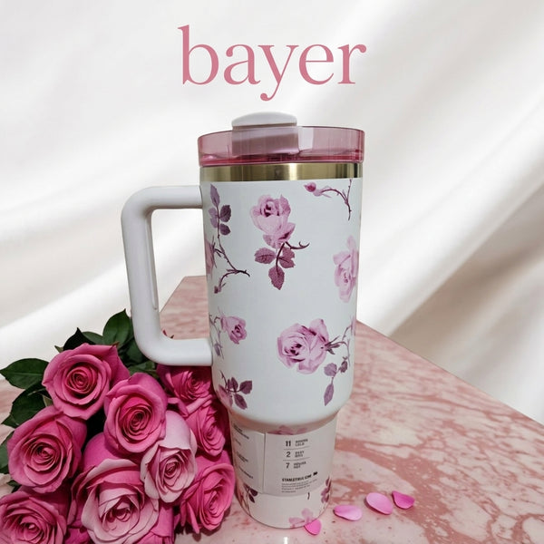 STANLEY Floral Pink 40 OZ Tumbler
