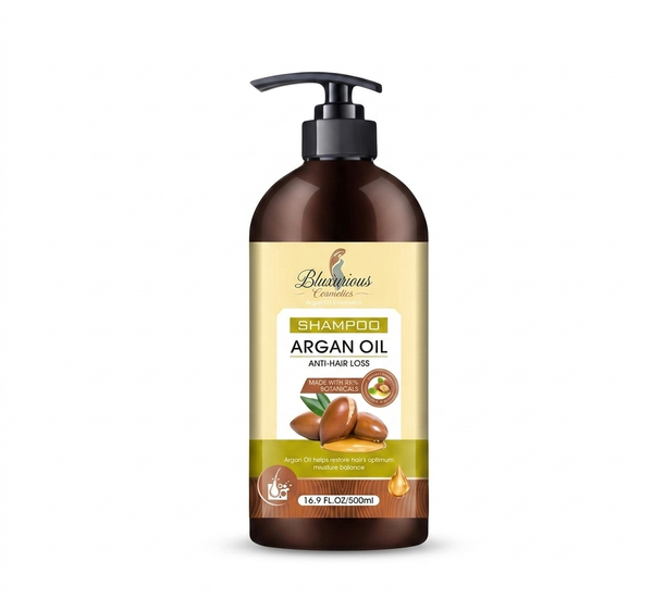 Bluxurious Argan Oil Shampoo – Anti Hair Fall & Deep Nourishment (500ml)